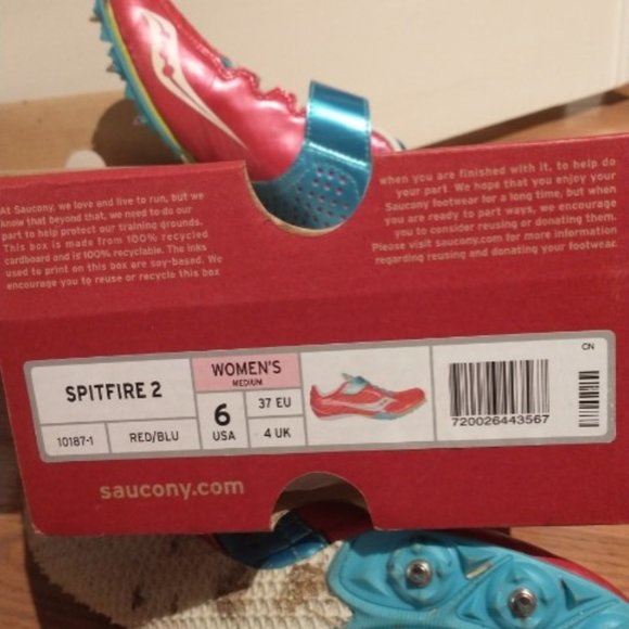Saucony Spitfire 2 Women's Track Shoes - Picture 2 of 7